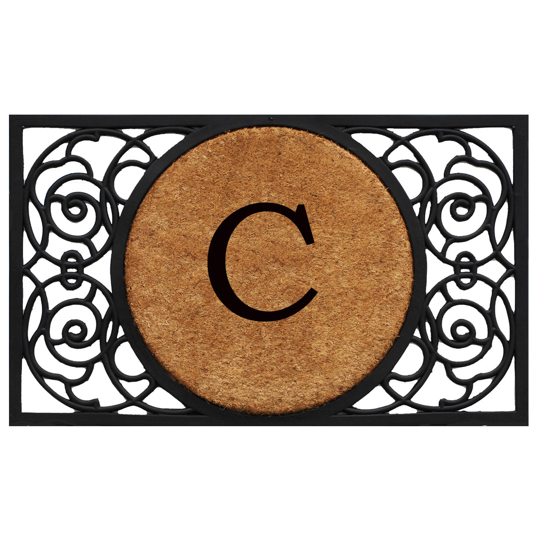 Armada Circle Monogram Doormat 18"x30" 18"x30" / C