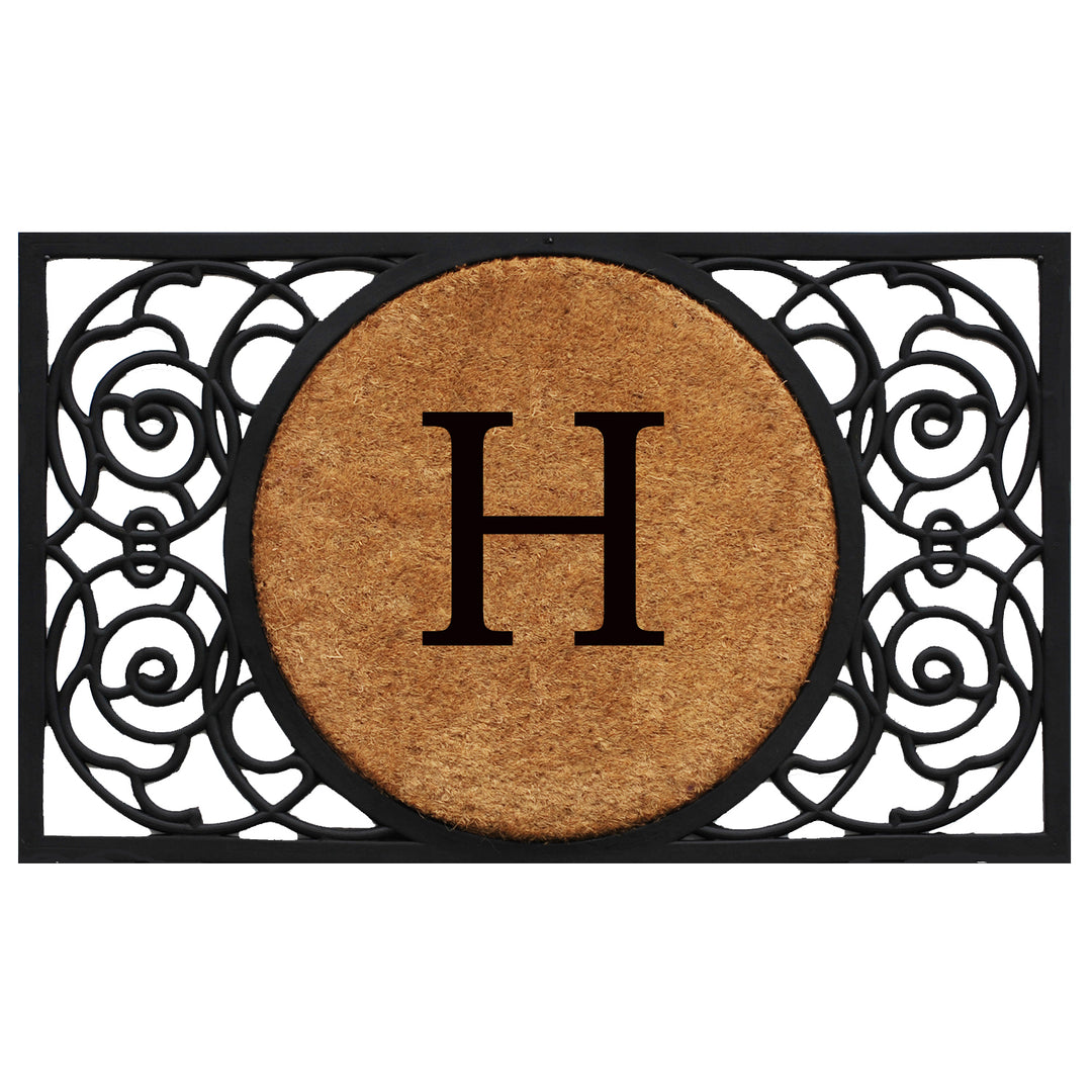 Armada Circle Monogram Doormat 18"x30" 18"x30" / H