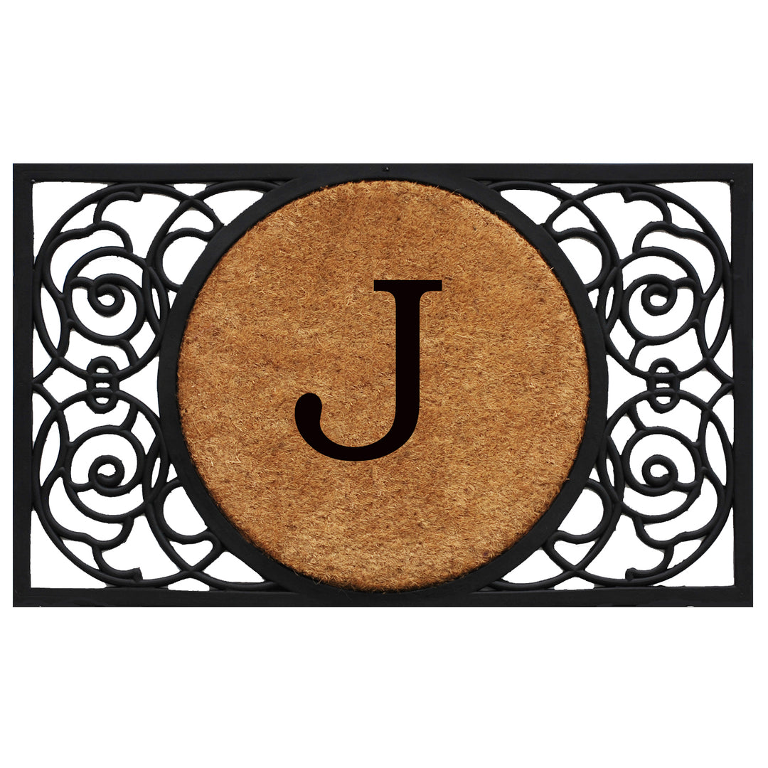 Armada Circle Monogram Doormat 18"x30" 18"x30" / J