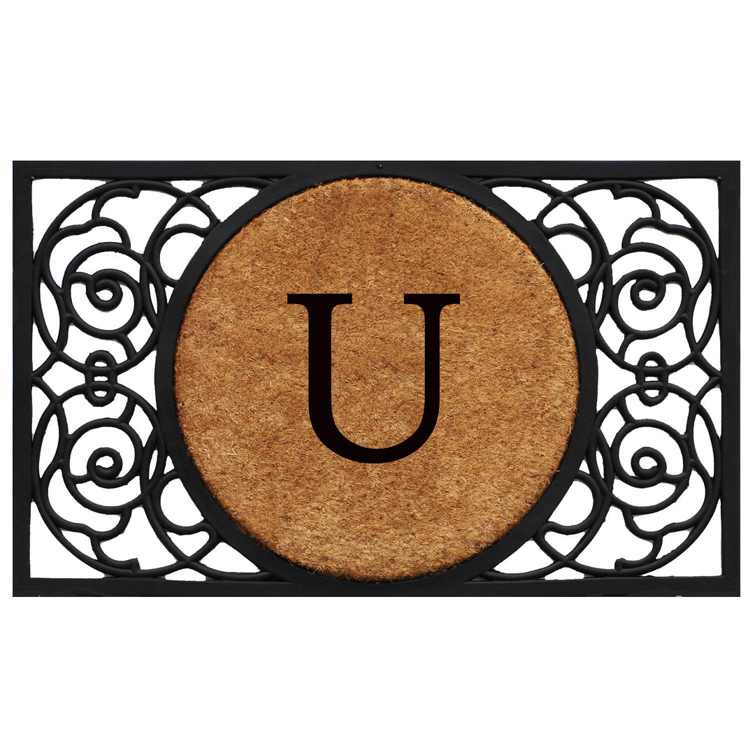 Armada Circle Monogram Doormat 18"x30" 18"x30" / U