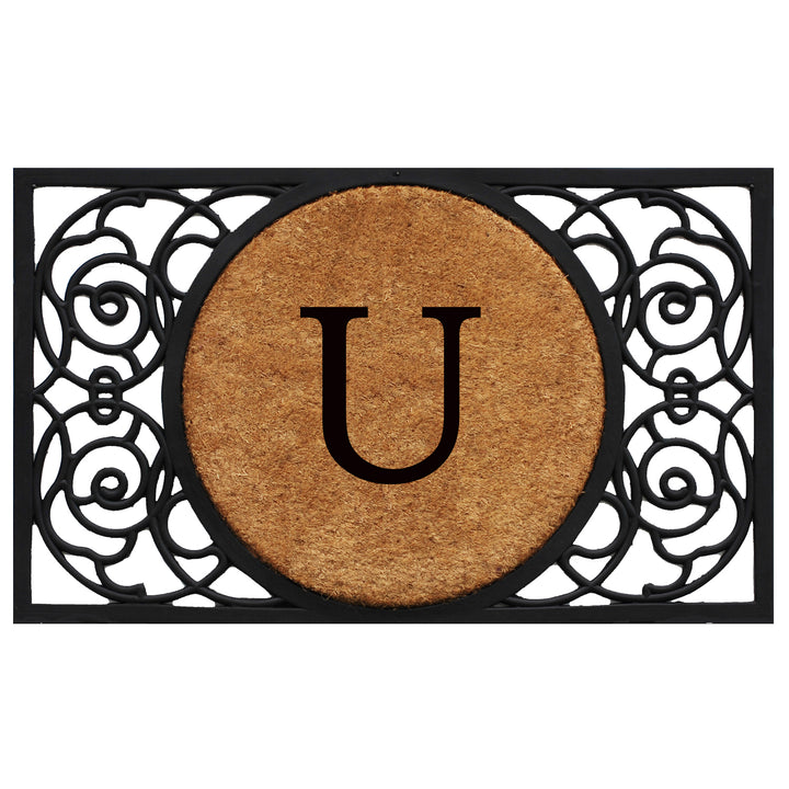 Armada Circle Monogram Doormat 18"x30" 18"x30" / U