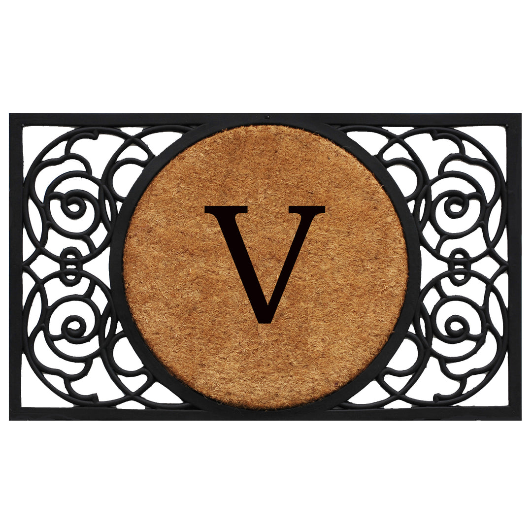 Armada Circle Monogram Doormat 18"x30" 18"x30" / V