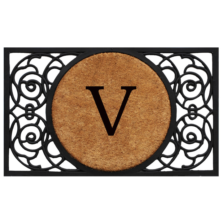 Armada Circle Monogram Doormat 18"x30" 18"x30" / V