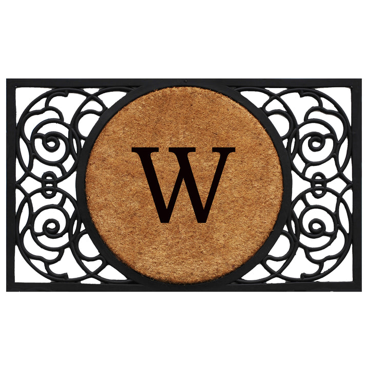 Armada Circle Monogram Doormat 18"x30" 18"x30" / W