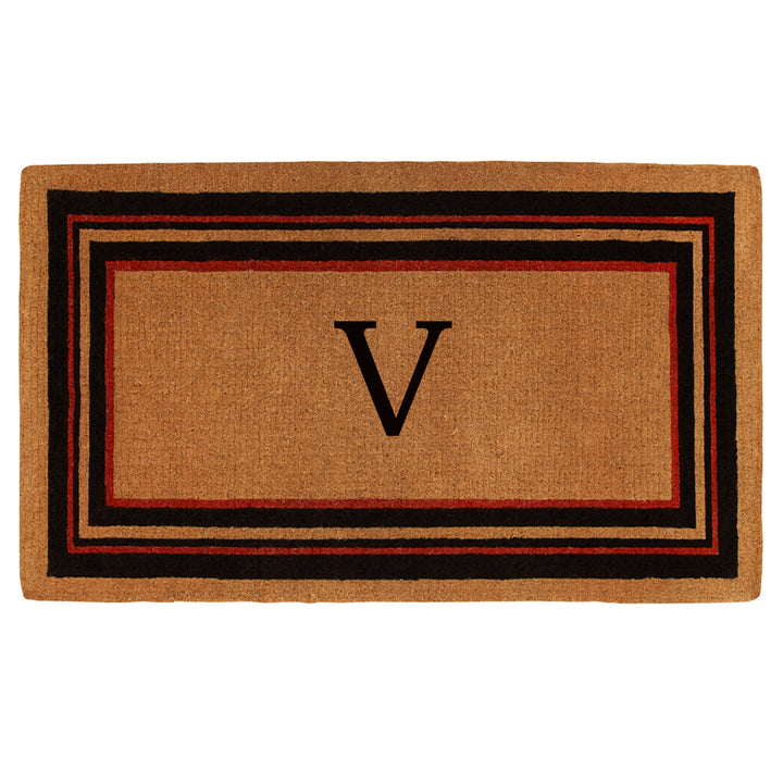 Esquire Monogram Doormat 18"x30" 18"x30" / V