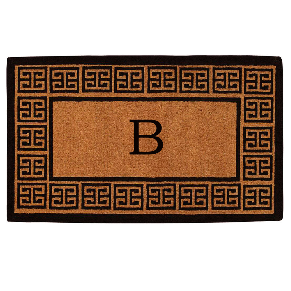 The Grecian Monogram Doormat-18"x30" 18"x30" / B