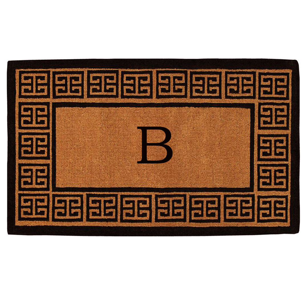 The Grecian Monogram Doormat-18"x30" 18"x30" / B