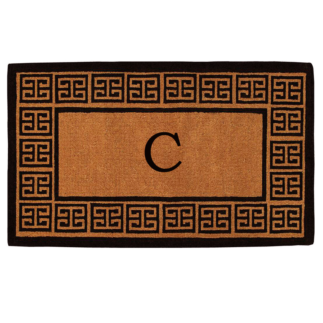 The Grecian Monogram Doormat-18"x30" 18"x30" / C