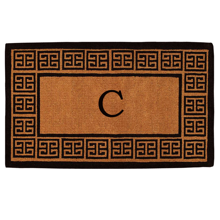 The Grecian Monogram Doormat-18"x30" 18"x30" / C