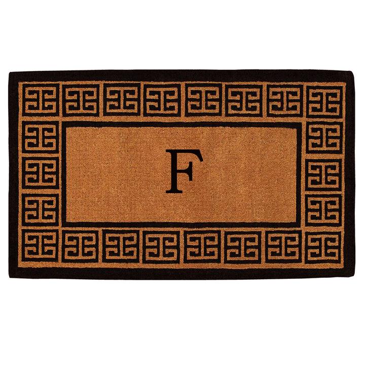 The Grecian Monogram Doormat-18"x30" 18"x30" / F