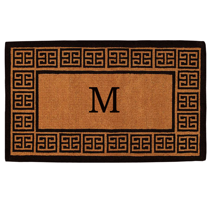 The Grecian Monogram Doormat-18"x30" 18"x30" / M