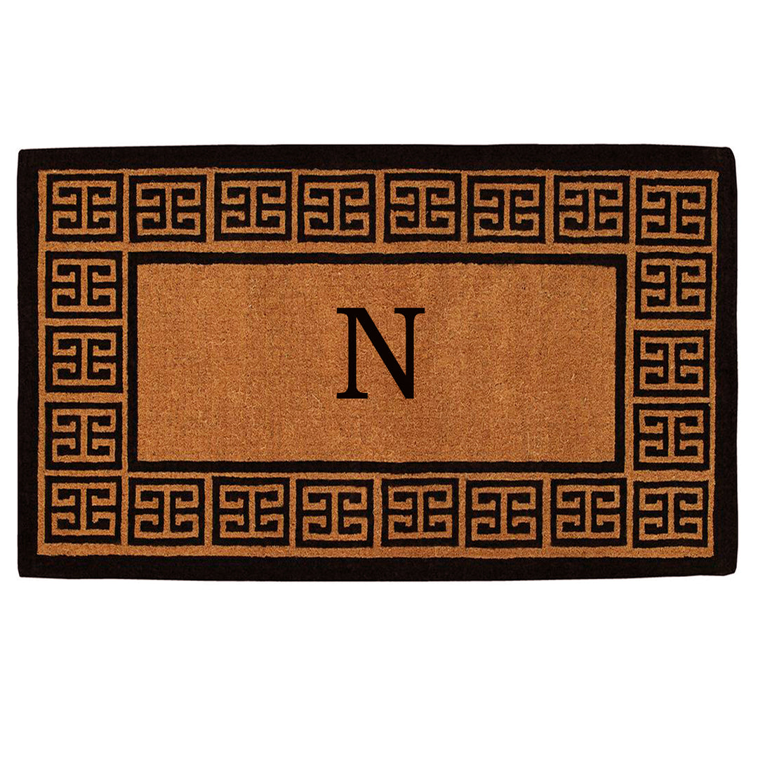 The Grecian Monogram Doormat-18"x30" 18"x30" / N