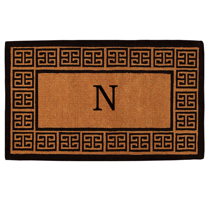 The Grecian Monogram Doormat-18"x30" 18"x30" / N