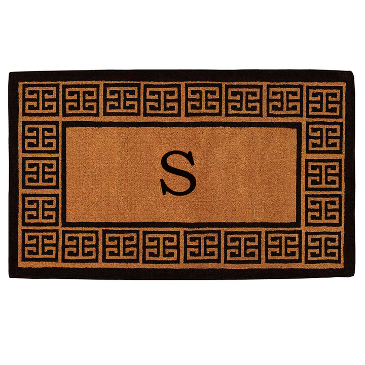 The Grecian Monogram Doormat-18"x30" 18"x30" / S
