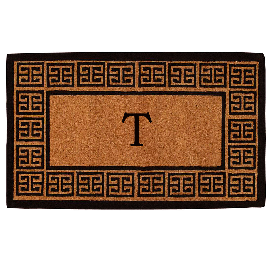 The Grecian Monogram Doormat-18"x30" 18"x30" / T