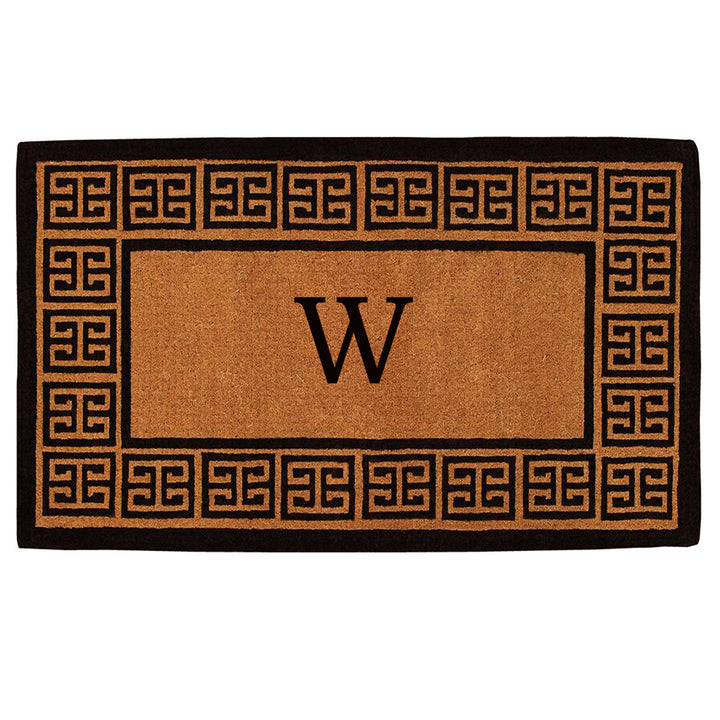 The Grecian Monogram Doormat-18"x30" 18"x30" / W