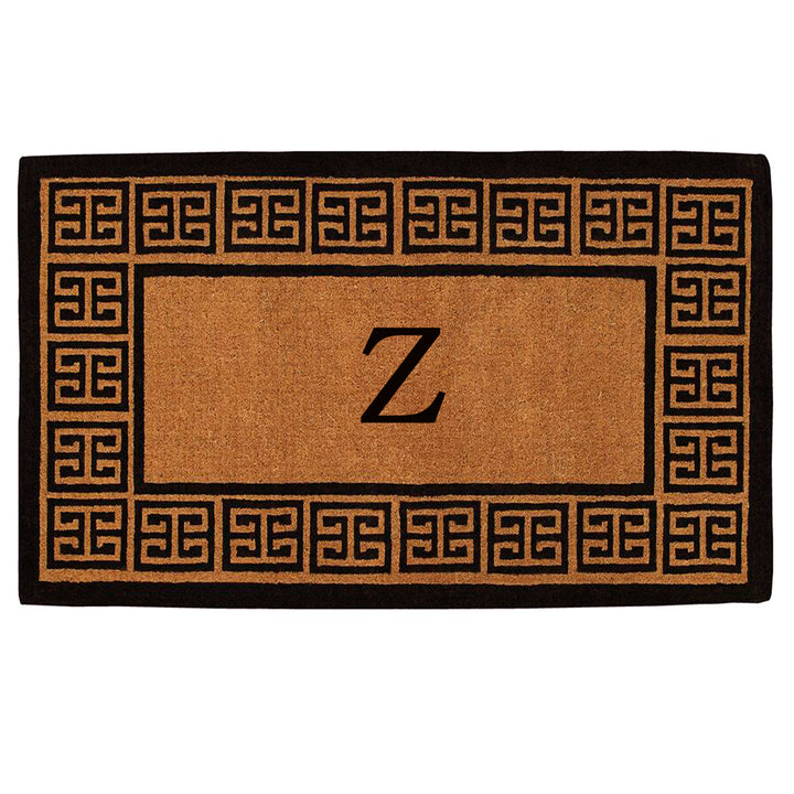 The Grecian Monogram Doormat-18"x30" 18"x30" / Z