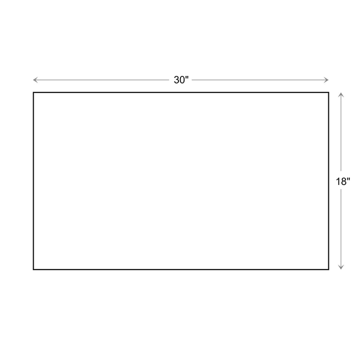 Rubber Dual Scraper Doormat 18"x30"