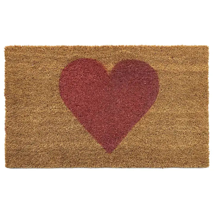 Red Heart Doormat