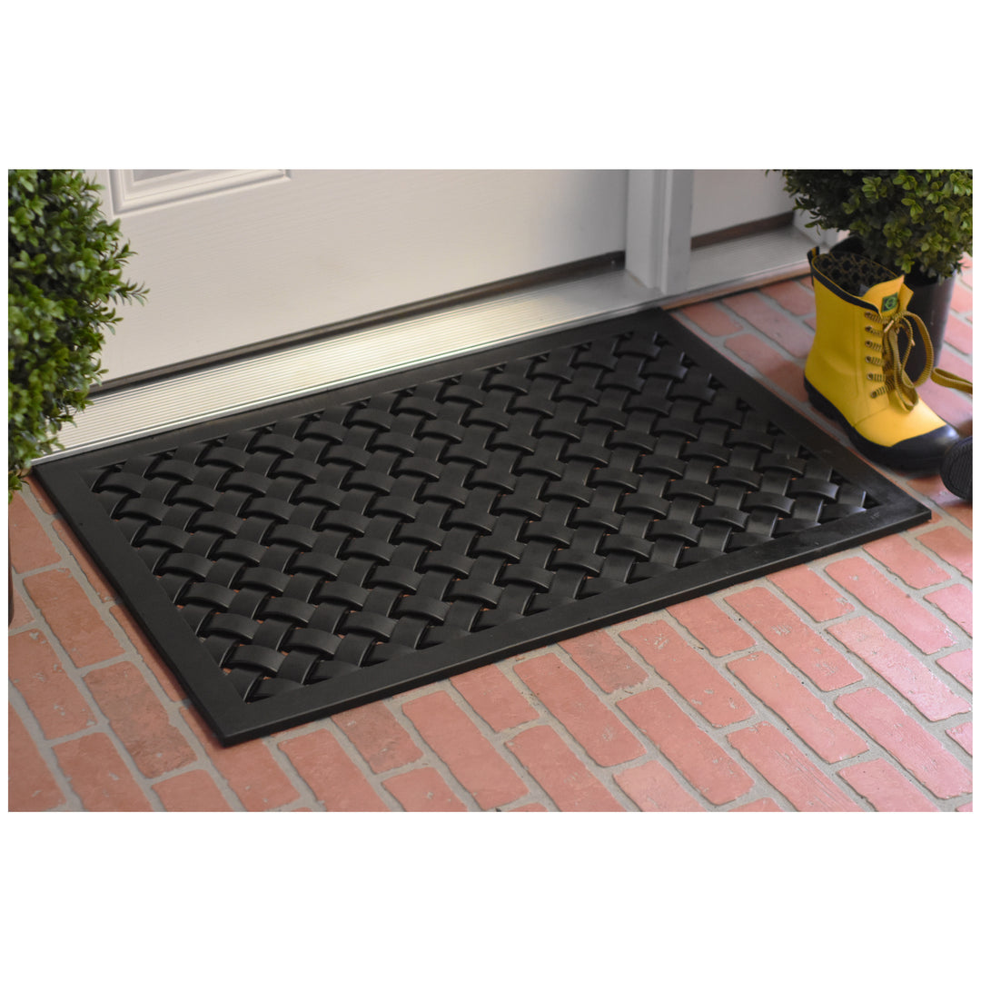 Hampton Weave Rubber Doormat 18"x30"