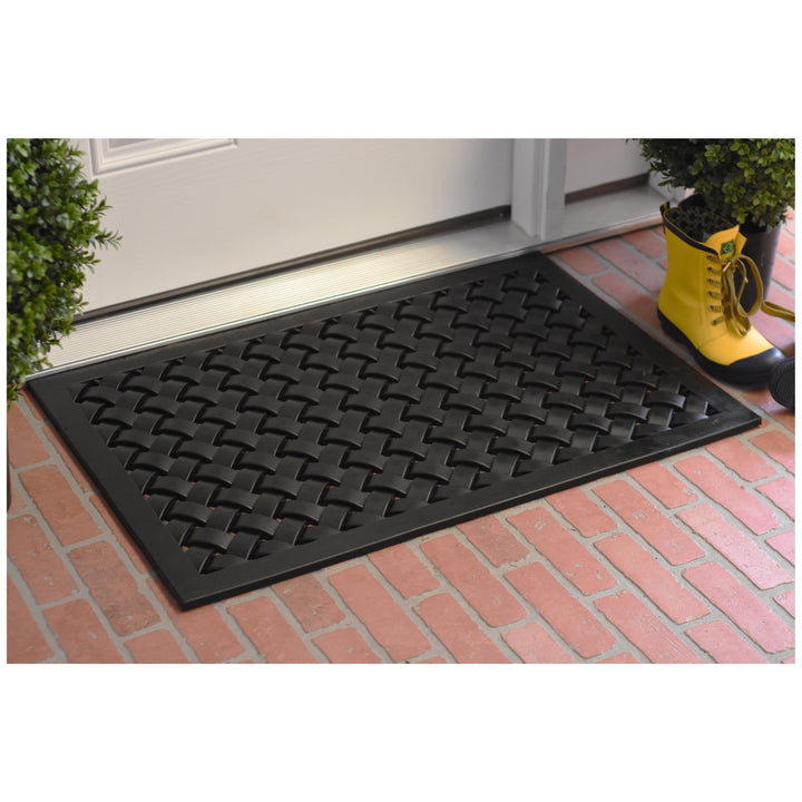 Hampton Weave Rubber Doormat 18"x30"
