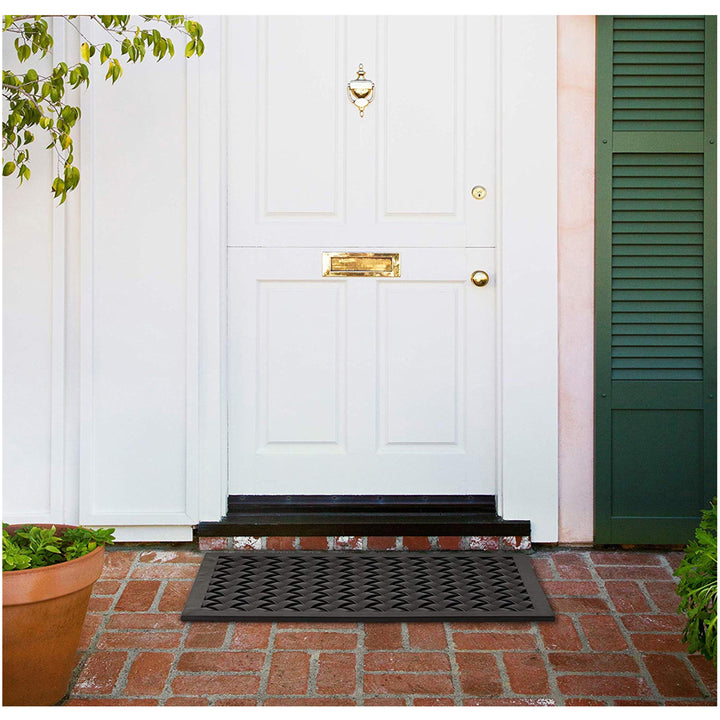 Hampton Weave Rubber Doormat 18"x30"