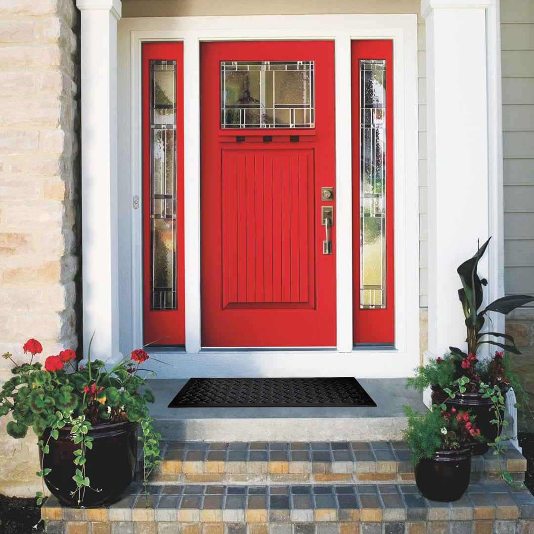 Hampton Weave Rubber Doormat 24"x36"