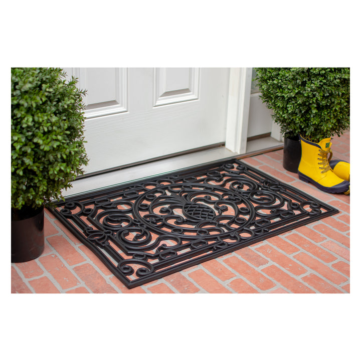 Pineapple Heritage Rubber Doormat 24"x36"
