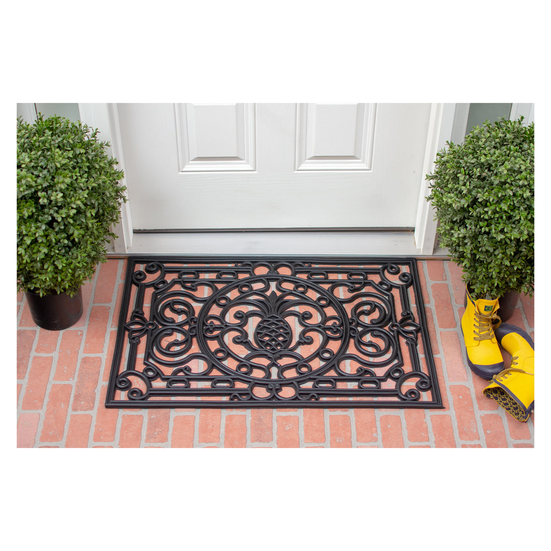 Pineapple Heritage Rubber Doormat 24"x36"