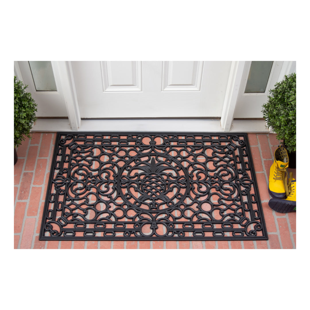 Pineapple Heritage Rubber Doormat 30"x48"