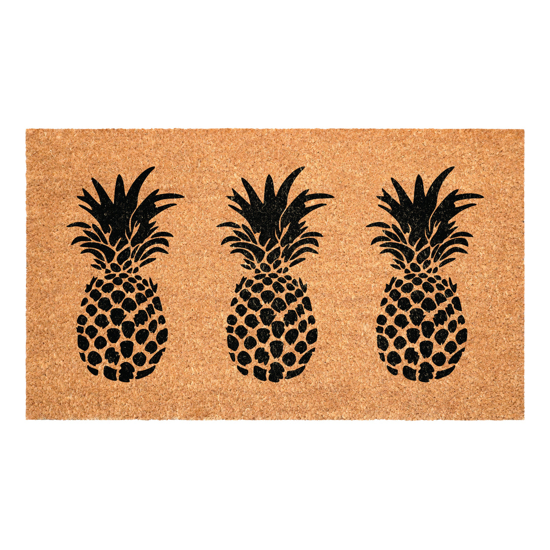 White Pineapple Trio Doormat
