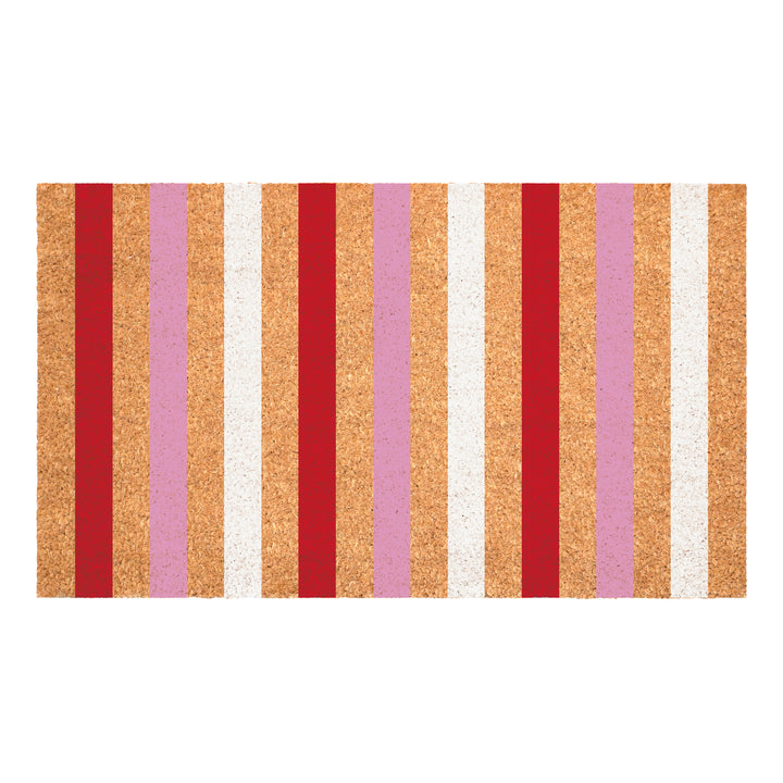 Pink Delight Strip Doormat