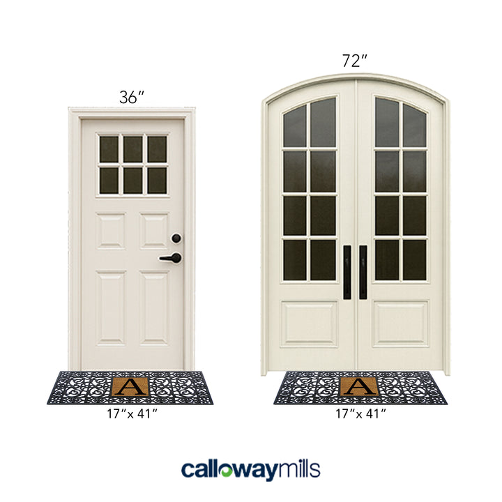 Rubber Monogram Doormat