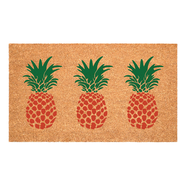 Tropical Pineapple Trio Doormat