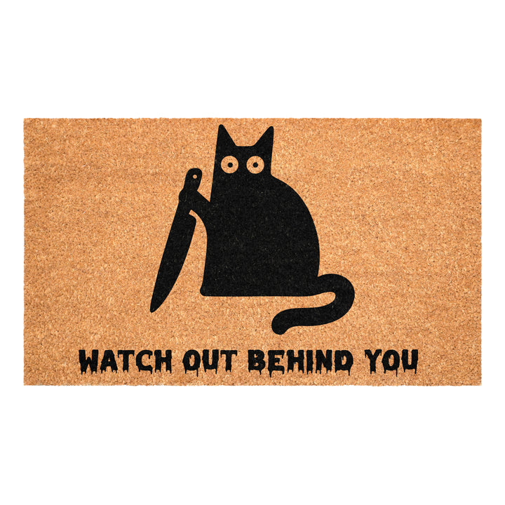 Watch Out Cat Doormat