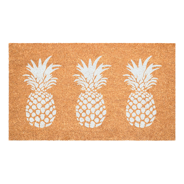 White Pineapple Trio Doormat