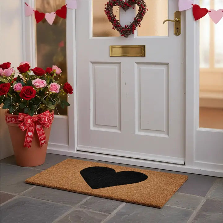 Red Heart Doormat